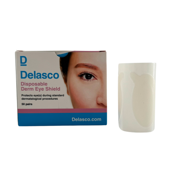 Delasco Derm Eye Shields - FDA Class 1 Eye Protection for Standard Procedures 100 Box Discount - Image 2