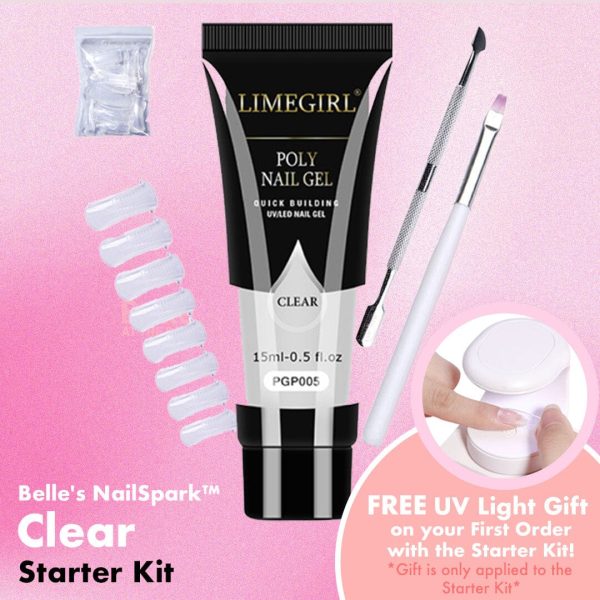 Belle s NailSpark™ Polygel Easy Nail Kit with Base + Top Coat Bundle Online - Image 5
