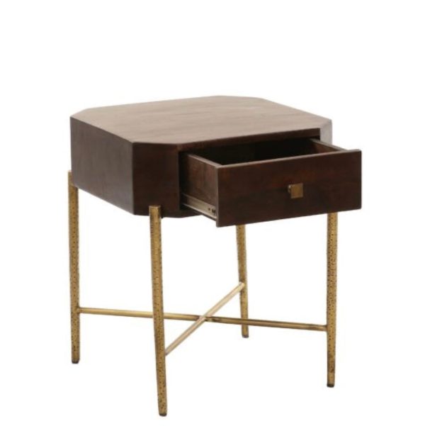 Mango  Wood End Table on Sale - Image 3