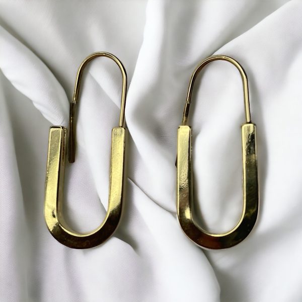 Gold Pin Earrings For Discount