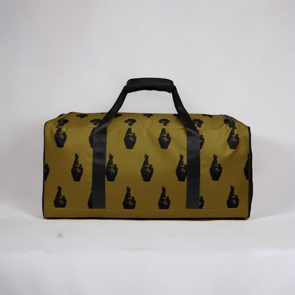 Crossed Fingers Duffle Bag - Dirty Gold on Sale - Image 2