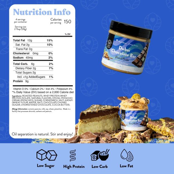Baby Butter 4 oz Dubai Chocolate Bar Peanut Butter Discount - Image 3