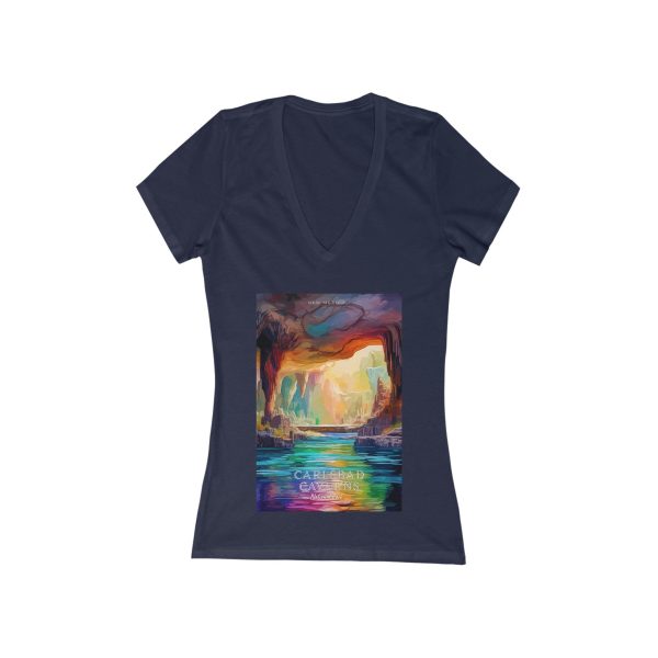 Women s Deep V-Neck T-Shirt - Carlsbad Caverns National Park Sale