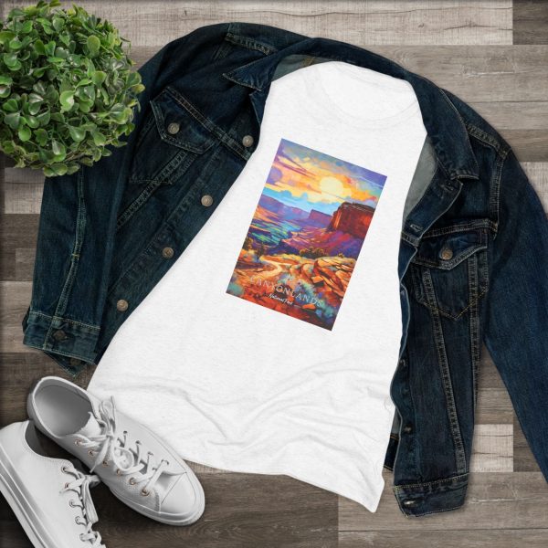 Canyonlands National Park Women s Triblend Tee For Discount - Image 3