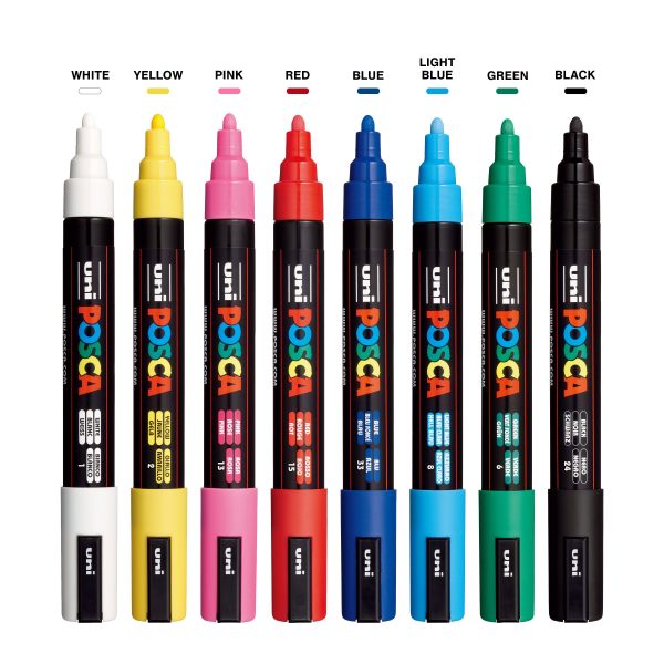 uni® POSCA® PC-3M Water-Based Paint Markers (8 Pack) Cheap - Image 4