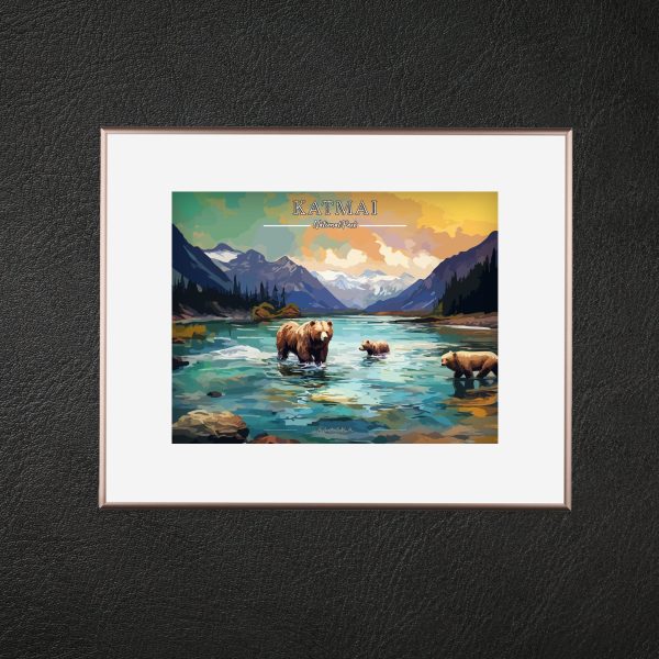 Katmai National Park Commemorative Poster: A Pop Art Tribute Online Hot Sale - Image 2