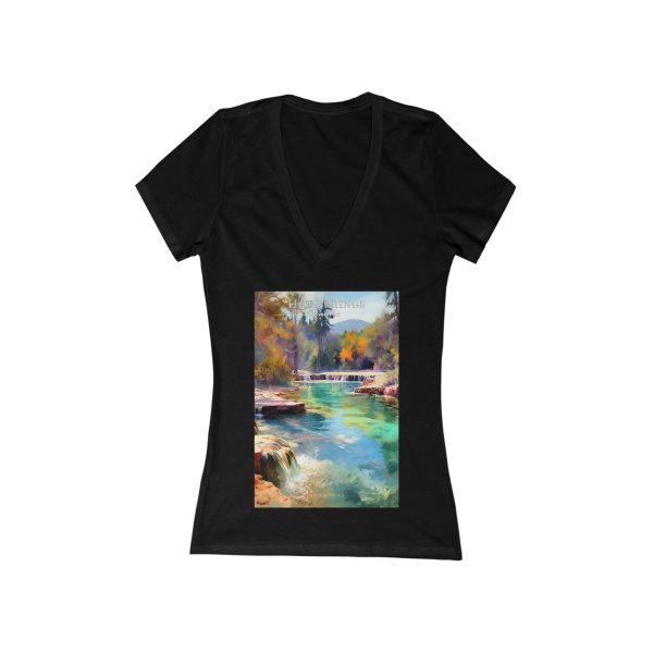 Women s Deep V-Neck T-Shirt - Hot Springs National Park Hot on Sale - Image 2
