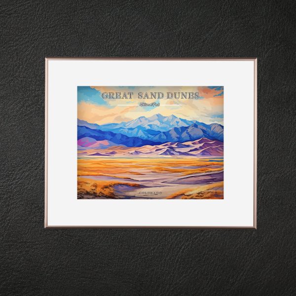 Great Sand Dunes National Park Commemorative Poster: A Pop Art Tribute Fashion - Image 2