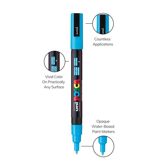 uni® POSCA® PC-3M, Water-Based Paint Markers (15 Pack) Online Hot Sale - Image 5