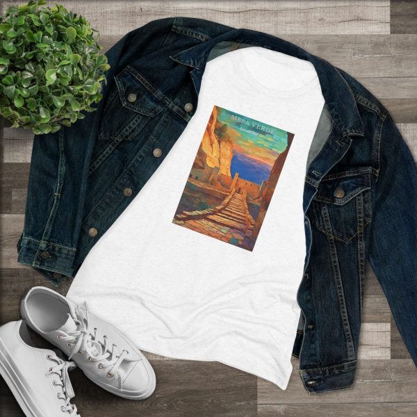 Mesa Verde National Park Women s Triblend Tee Supply - Image 3