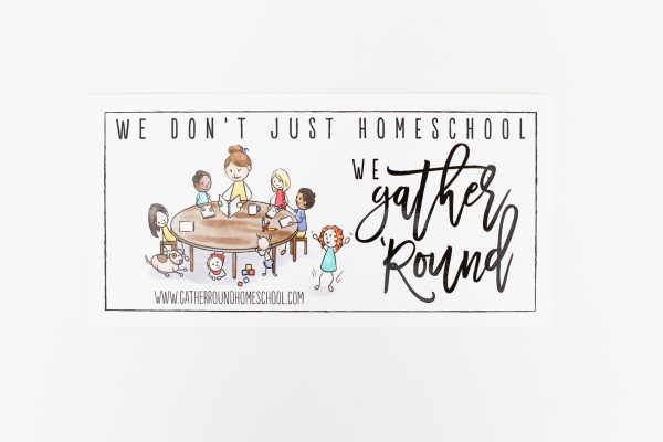 Gather  Round Vinyl Bumper Sticker Hot on Sale