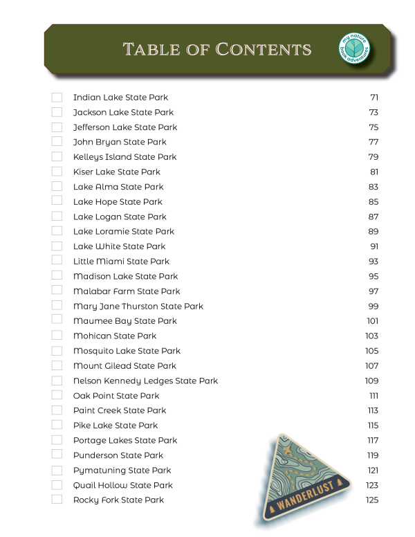 Ohio State Parks - DIGITAL DOWNLOAD - Adventure Planning Journal Cheap - Image 5