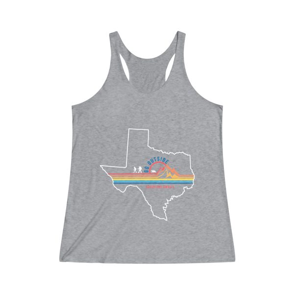 Texas Adventure Awaits Women s Tri-Blend Racerback Tank Online now - Image 4