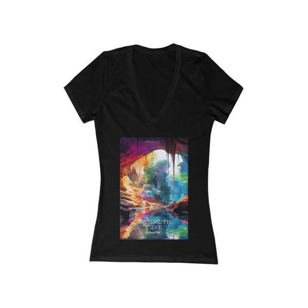 Women s Deep V-Neck T-Shirt - Mammoth Cave National Park Cheap - Image 3