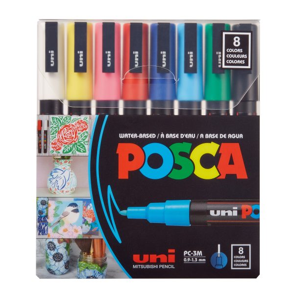uni® POSCA® PC-3M Water-Based Paint Markers (8 Pack) Cheap - Image 2