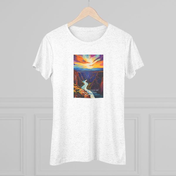 Black Canyon of the Gunnison National Park Women s Triblend Tee on Sale - Image 4