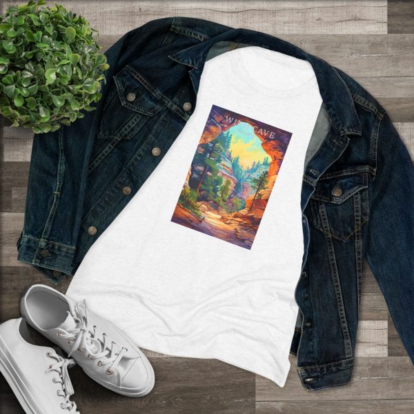 Wind Cave National Park Women s Triblend Tee Online Hot Sale - Image 3