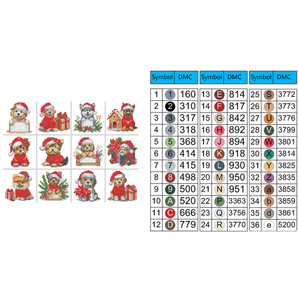 Xmas Puppies Diamond Painting Minis (Set Of 12) Online now - Image 4