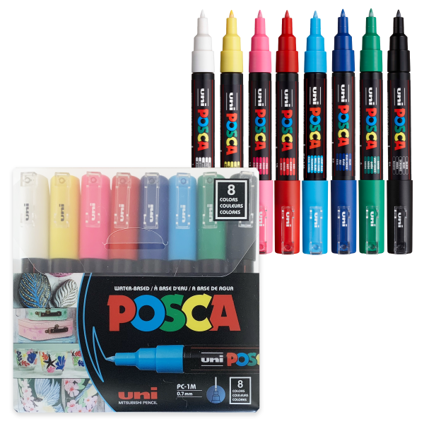 uni® POSCA® PC-1M Water-Based Paint Markers (8 Pack) Sale - Image 2