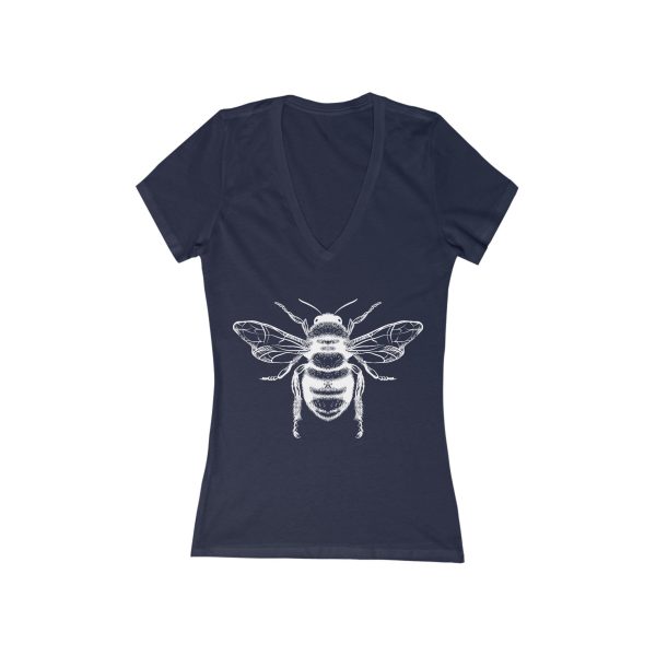 Women s Deep V-Neck T-Shirt - Nature Inspired T-Shirt - Bee For Discount - Image 4