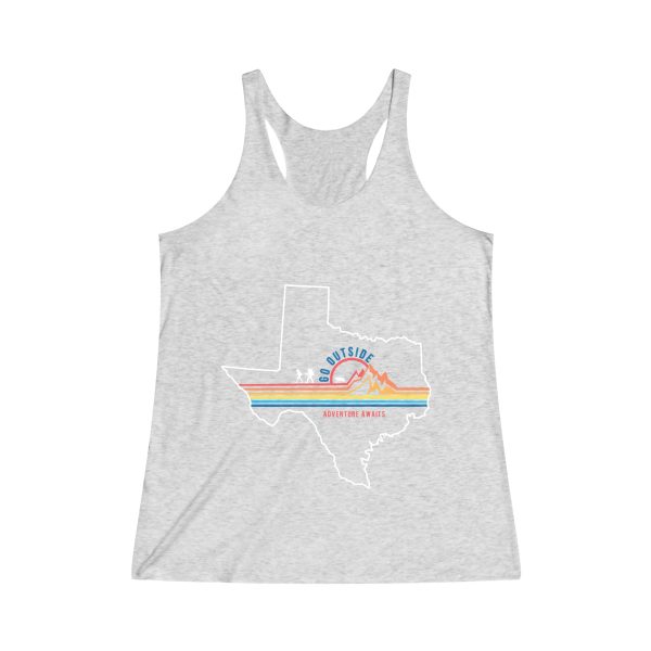 Texas Adventure Awaits Women s Tri-Blend Racerback Tank Online now - Image 2