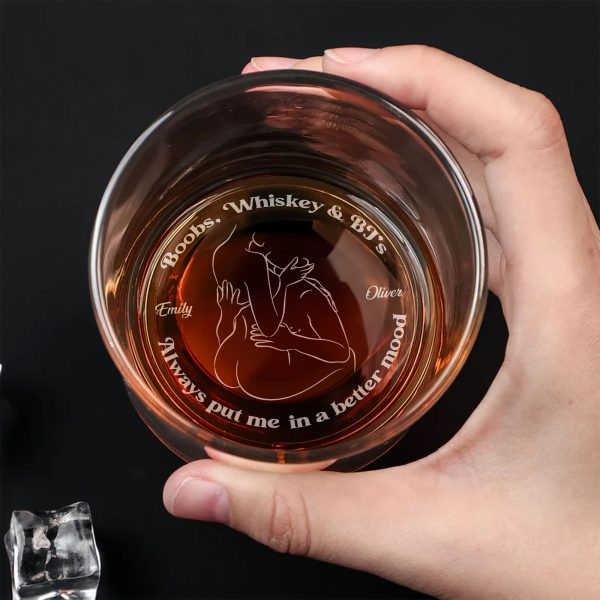 Personalized Gifts For Make Love Couple Whiskey Glass 03NAMH220724 Discount - Image 2